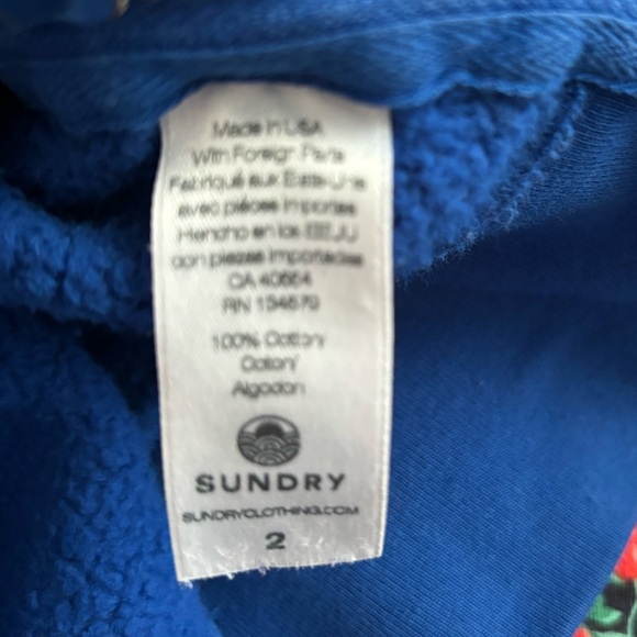 Sundry sweatshirt from Anthropologie size 2 “coup de foundry” - Picture 3 of 7